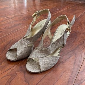 sparkly gold michael kors heels